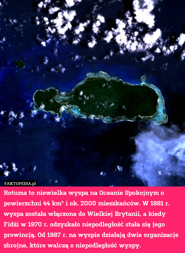 Rotuma to niewielka wyspa na Oceanie