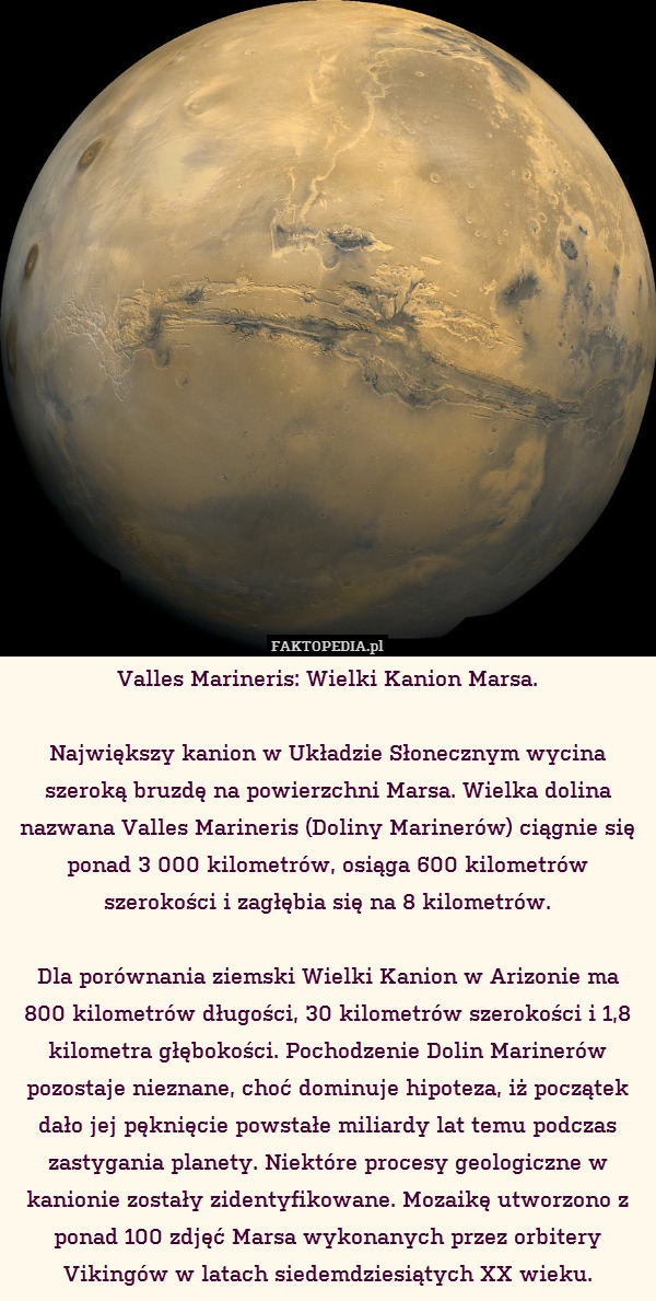 Valles Marineris: Wielki Kanion