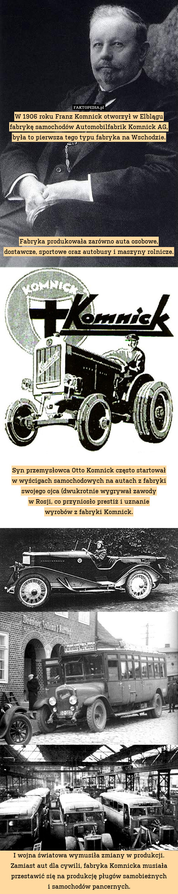 W 1906 roku Franz Komnick otworzył