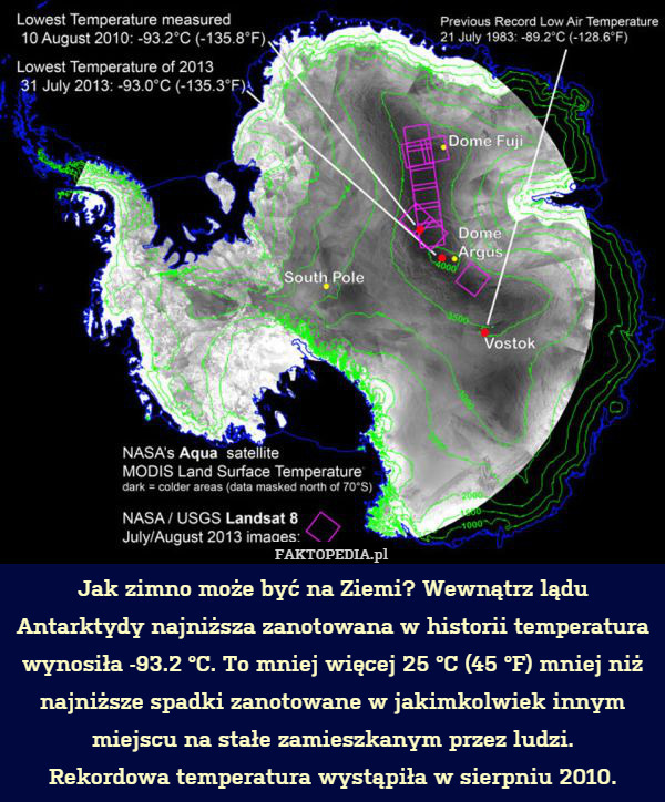 Jak zimno może być na Ziemi? Wewnątrz lądu Antarktydy najniższa zanotowana
