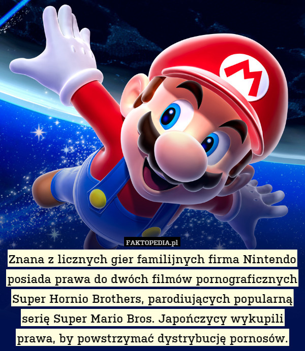 Znana z licznych gier familijnych firma Nintendo posiada prawa do dwóch