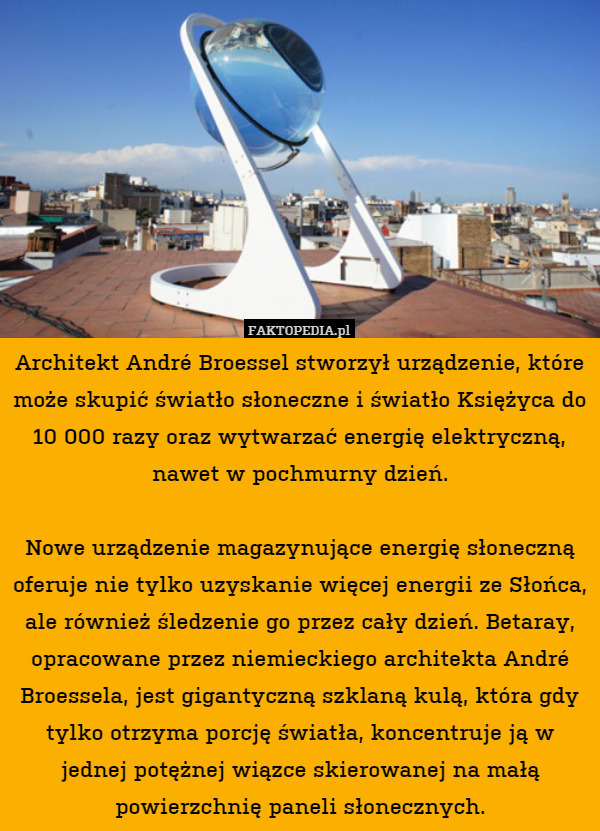 Architekt André Broessel stworzył urządzenie