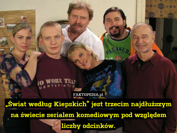 Świat według Kiepskich jest trzecim najdłuższym na świecie serialem komediowym