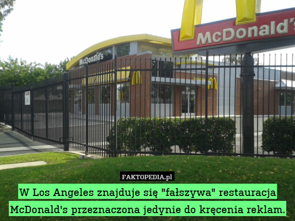 W Los Angeles znajduje się "fałszywa" restauracja McDonald's