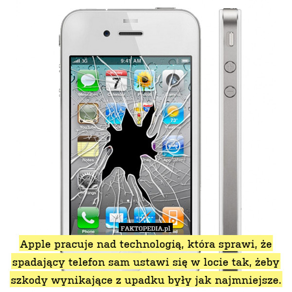 Apple pracuje nad technologią, która sprawi, że spadający telefon sam ustawi