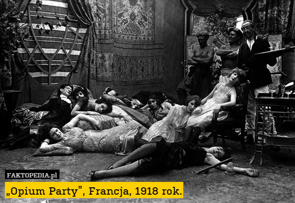 "Opium Party", Francja, 1918 rok.