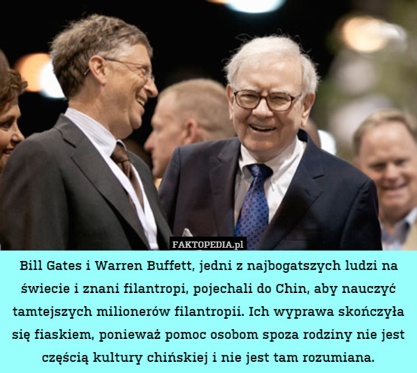 Bill Gates i Warren Buffett, jedni z najbogatszych ludzi na świecie i znani