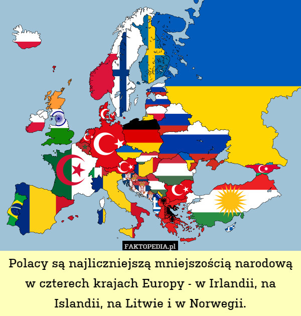 Polacy są najliczniejszą mniejszością narodową w czterech krajach Europy