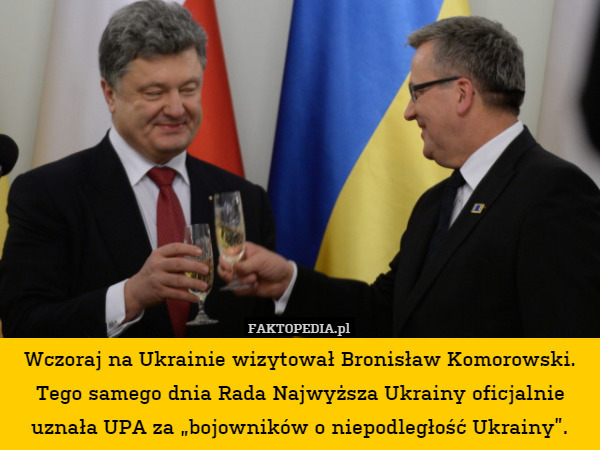 Wczoraj na Ukrainie wizytował Bronisław Komorowski. Tego samego dnia Rada