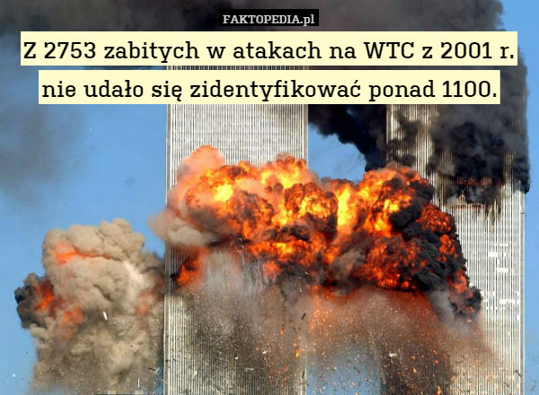 Z 2753 zabitych w atakach na WTC