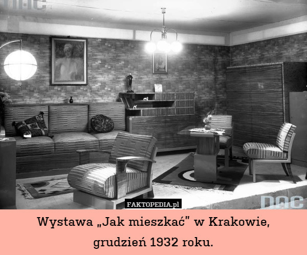 Wystawa "Jak mieszkać" w Krakowie,grudzień 1932 rok.