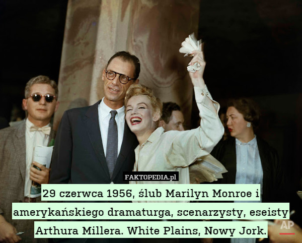 29 czerwca 1956, ślub Marilyn Monroe i amerykańskiego dramaturga, scenarzysty,