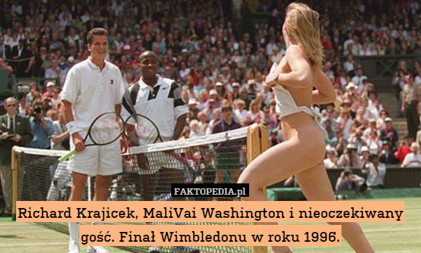 Richard Krajicek, MaliVai Washington i nieoczekiwany gość. Finał Wimbledonu