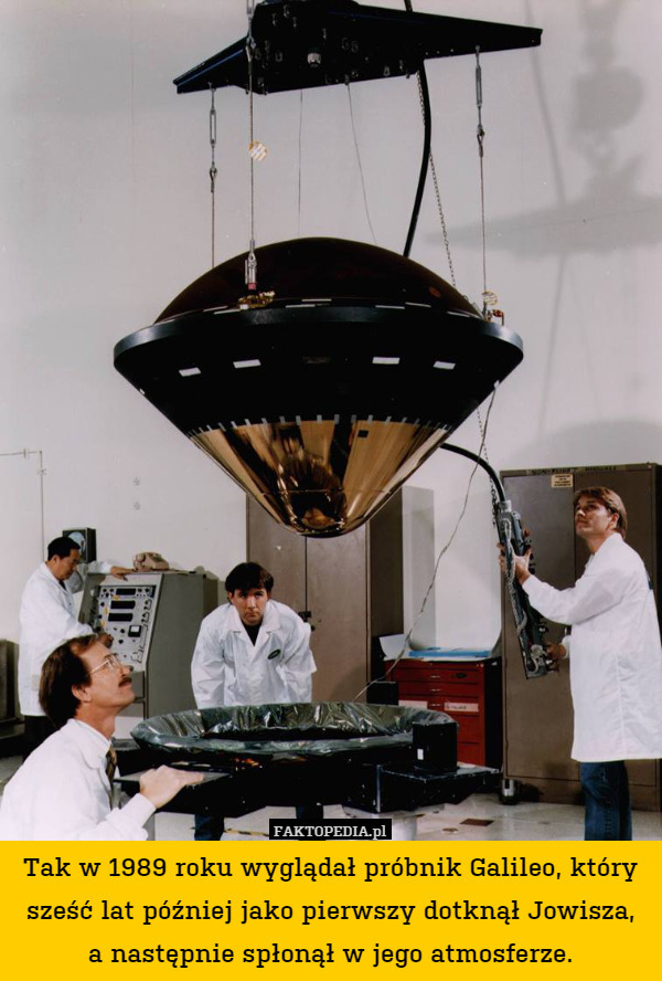 Tak w 1989 roku wyglądał próbnik Galileo, który sześć lat później jako pierwszy