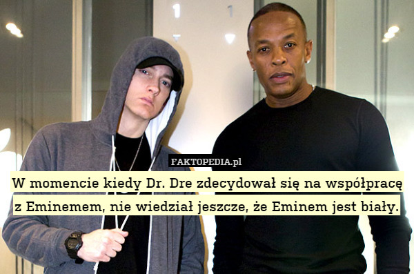 W momencie kiedy Dr. Dre zdecydował się na współpracę z Eminemem, nie wiedział