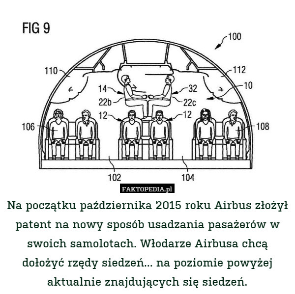 Na początku października 2015 roku Airbus złożył patent na nowy sposób usadzania
