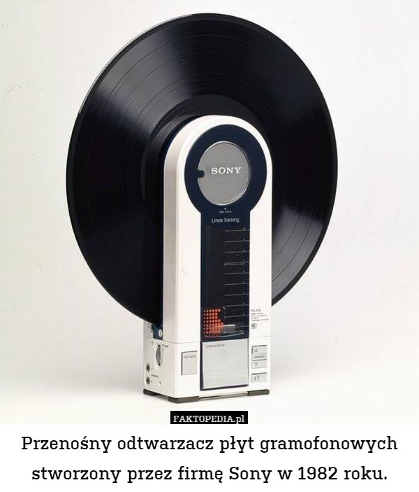 Przenośny odtwarzacz płyt gramofonowych stworzony przez firmę Sony w 1982