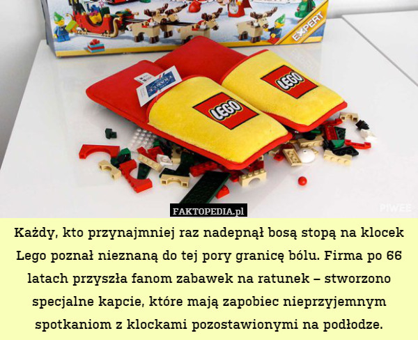 Każdy, kto przynajmniej raz nadepnął bosą stopą na klocek Lego poznał nieznaną