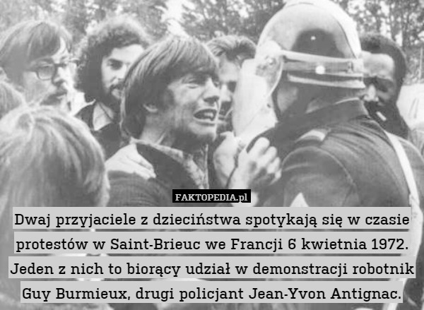 Dwaj przyjaciele z dzieciństwa spotykają się w czasie protestów w Saint-Brieuc
