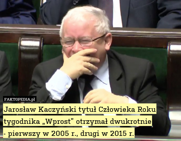 Jarosław Kaczyński tytuł Człowieka Roku tygodnika „Wprost”
