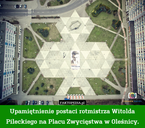 Upamiętnienie postaci rotmistrza Witolda Pileckiego na Placu Zwycięstwa