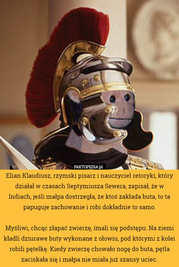 Elian Klaudiusz, rzymski pisarz i nauczyciel retoryki, który działał w czasach...