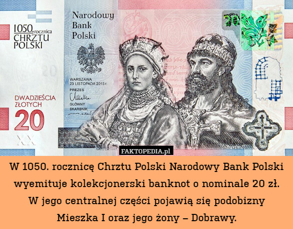 W 1050. rocznicę Chrztu Polski Narodowy Bank Polski wyemituje kolekcjonerski