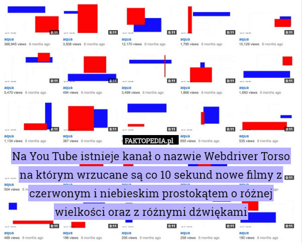 Na You Tube istnieje kanał o nazwie Webdriver Torso na którym wrzucane są