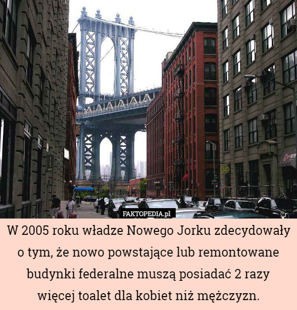 W 2005 roku władze Nowego Jorku zdecydowały o tym, że nowo powstające lub