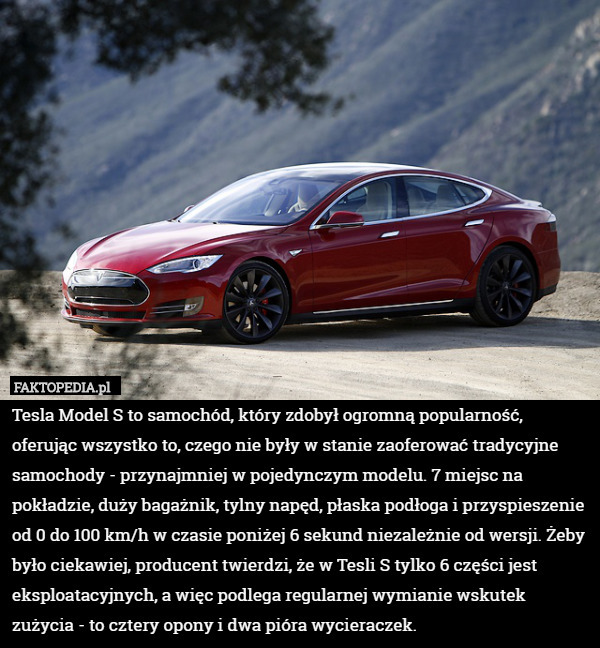 Tesla Model S to samochód, który zdobył ogromną popularność, oferując wszystko