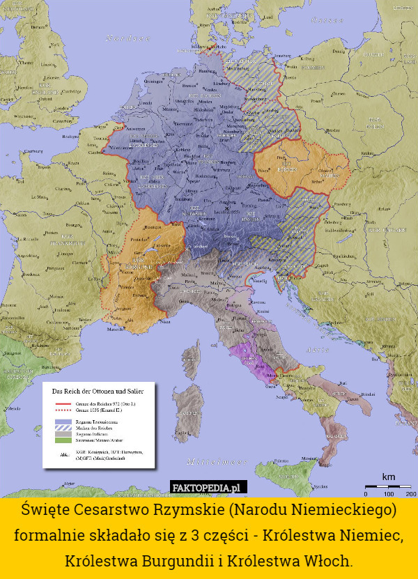 Święte Cesarstwo Rzymskie (Narodu Niemieckiego) formalnie składało się z