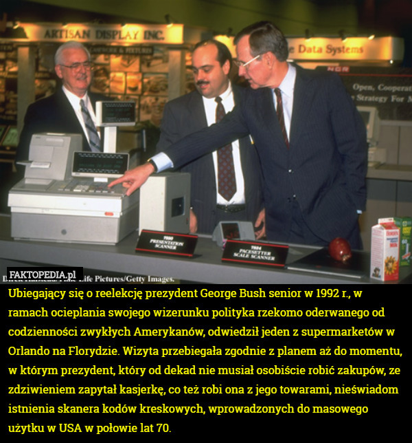 Ubiegający się o reelekcję prezydent George Bush senior w 1992 r., w ramach