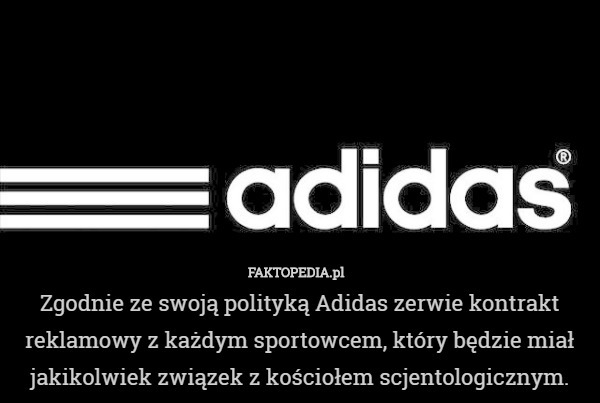 Zgodnie ze swoją polityką Adidas zerwie kontrakt reklamowy z każdym sportowcem,