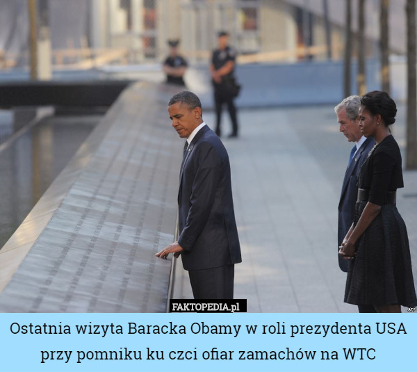 Ostatnia wizyta Baracka Obamy w roli prezydenta USA przy pomniku ku czci