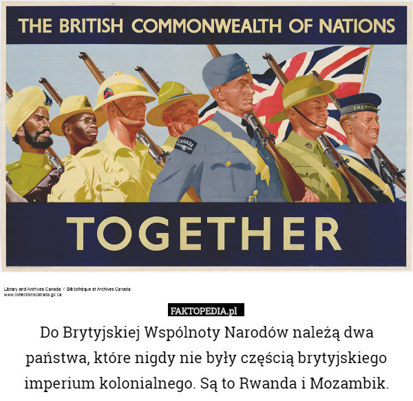 Do Brytyjskiej Wspólnoty Narodów należą dwa państwa, które nigdy nie były