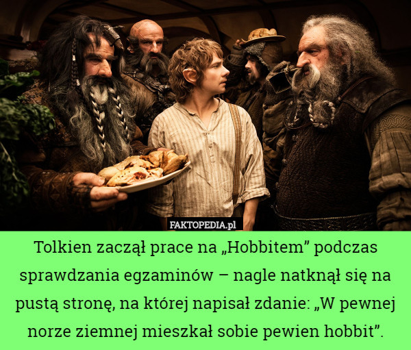 Tolkien zaczął prace na „Hobbitem” podczas sprawdzania egzaminów – nagle