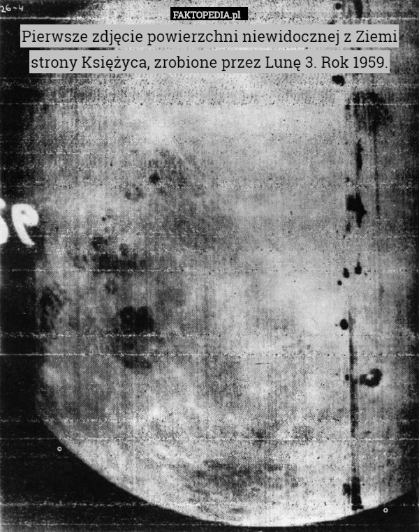 Pierwsze zdjęcie powierzchni niewidocznej z Ziemi strony Księżyca