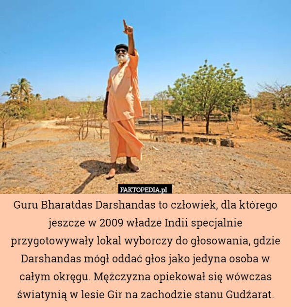 Guru Bharatdas Darshandas to człowiek, dla którego jeszcze w 2009 władze