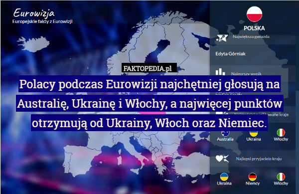 Polacy podczas Eurowizji najchętniej głosują na Australię, Ukrainę i...