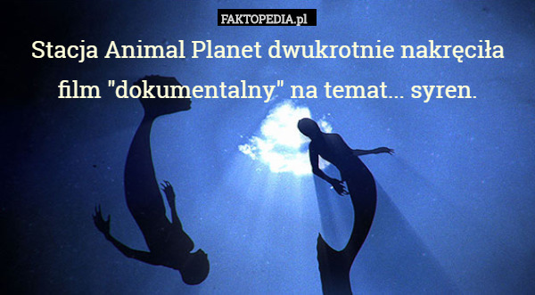Stacja Animal Planet dwukrotnie nakręciła film "dokumentalny"
