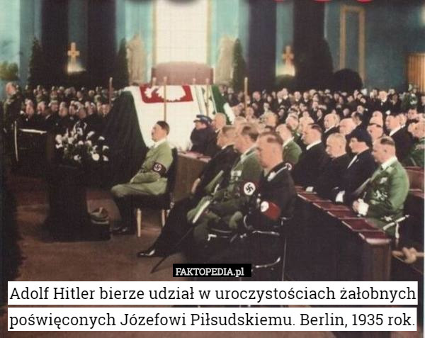 Adolf Hitler bierze udział w uroczystościach żałobnych poświęconych Józefowi