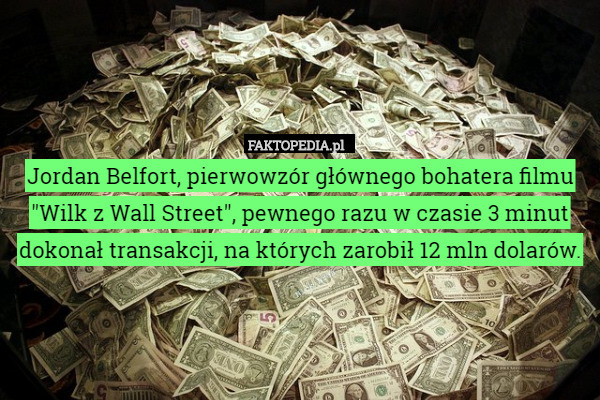 Jordan Belfort, pierwowzór głównego bohatera filmu "Wilk z Wall Street"