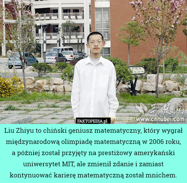 Liu Zhiyu to chiński geniusz matematyczny, który wygrał międzynarodową olimpiadę