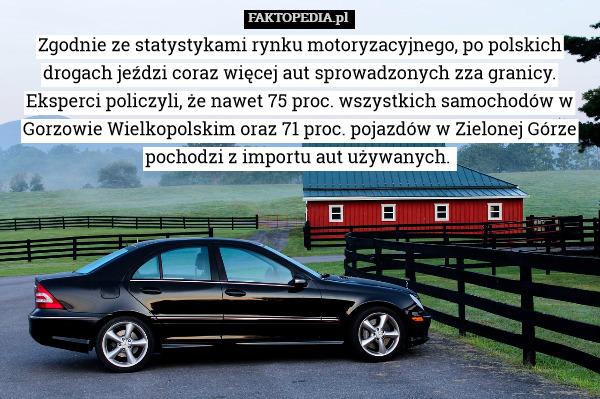 Zgodnie ze statystykami rynku motoryzacyjnego, po polskich drogach jeździ