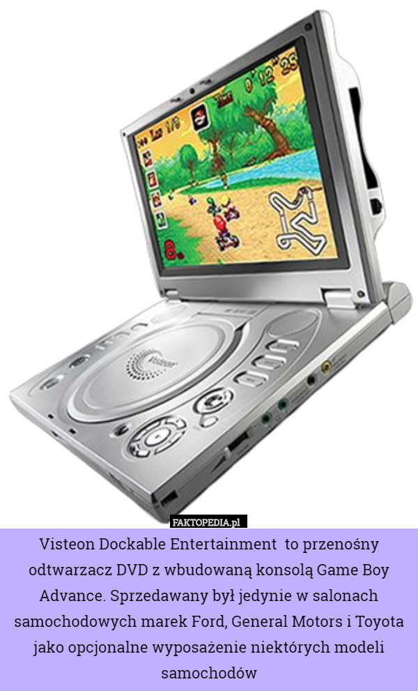 Visteon Dockable Entertainment  to przenośny odtwarzacz DVD z wbudowaną
