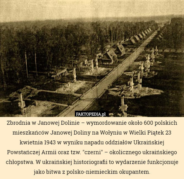 Zbrodnia w Janowej Dolinie – wymordowanie około 600 polskich mieszkańców