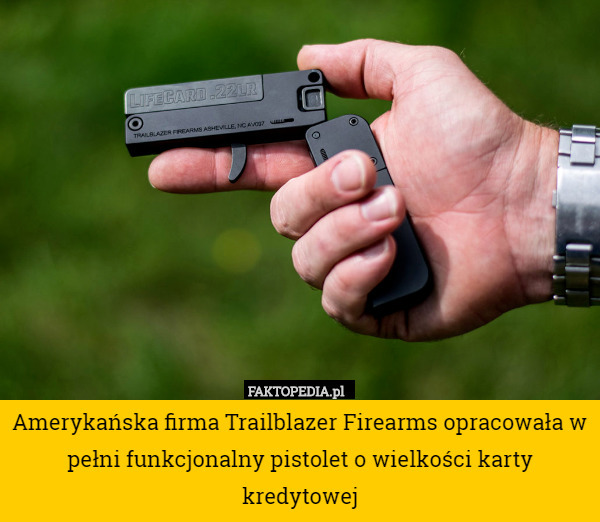 Amerykańska firma Trailblazer Firearms opracowała w pełni funkcjonalny pistolet