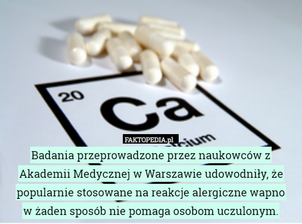 Badania przeprowadzone przez naukowców z Akademii Medycznej w Warszawie