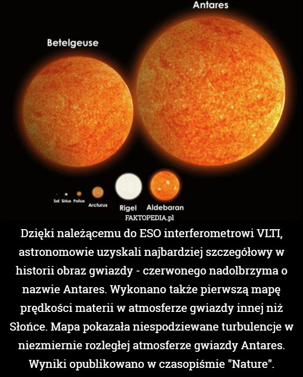 Dzięki należącemu do ESO interferometrowi VLTI, astronomowie uzyskali najbardziej