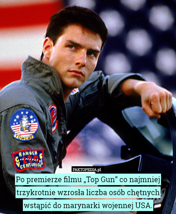 Po premierze filmu „Top Gun” co najmniej trzykrotnie wzrosła liczba osób